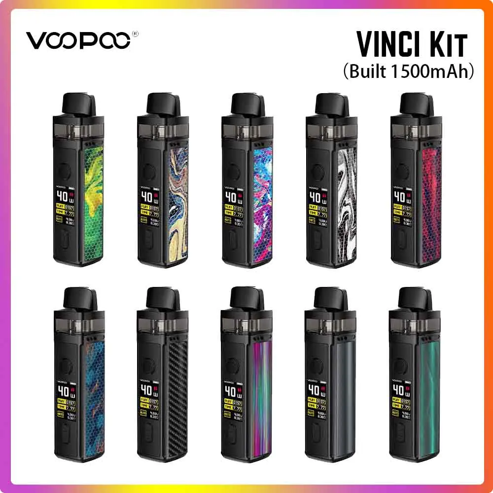 Оригинальный VOOPOO VINCI Pod Vape Kit 1500 мАч встроенный аккумулятор с емкостью 5 мл вейп