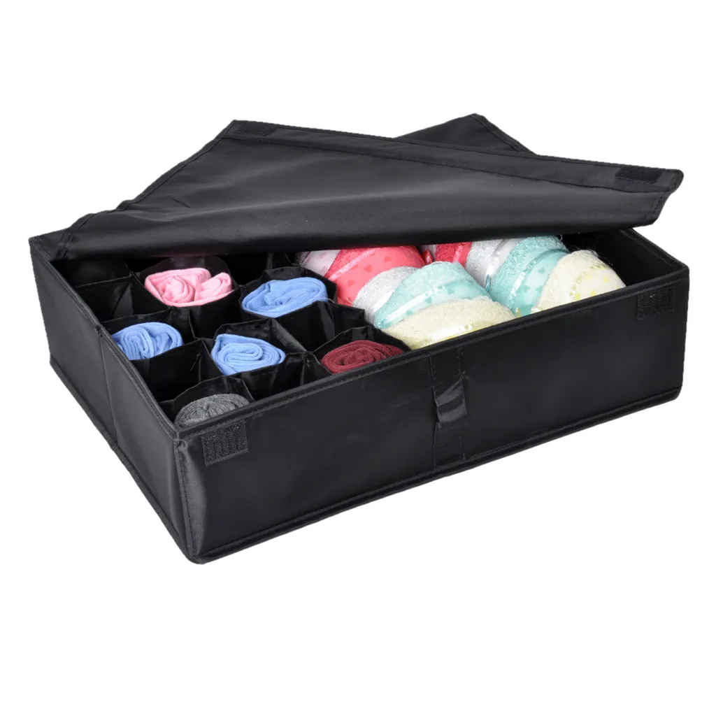 

2020 New Fashion Underwear Storage Box Cloth Bra Socks Covered Items Bag Drawer Closet Organizers Great Tools Drop Shipping 9.9
