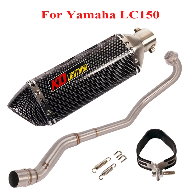 

Slip on 51mm System Exhaust Muffler Baffles Tip Header Connect Link Tube Exhaust System for Yamaha LC150