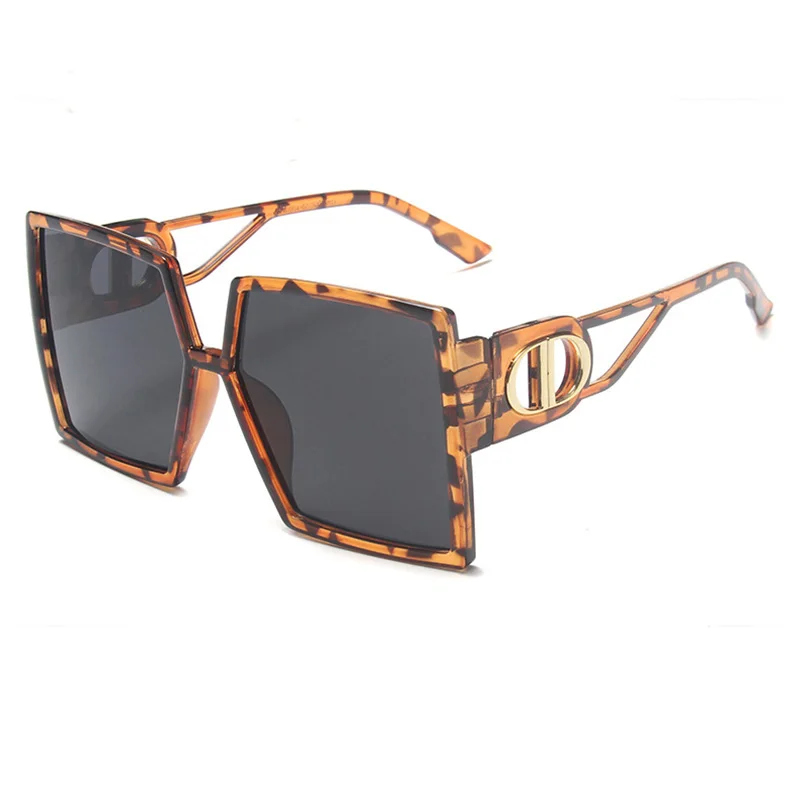 

Trendy Square Shades For Women New Retro Vintage Fashion Oversized Designer Sunglasses For Wonen Outside Car Driving