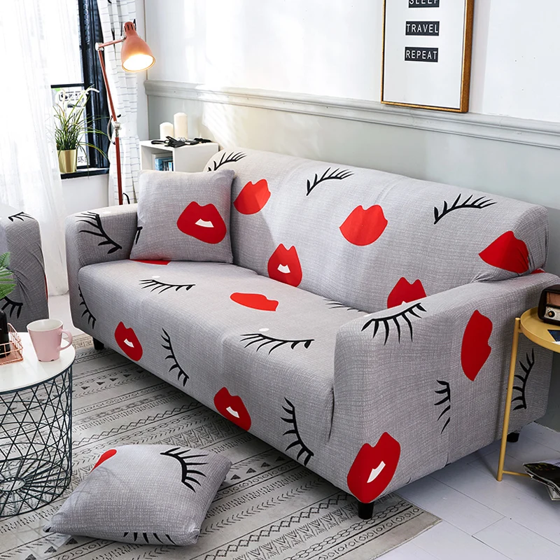 

1/2 pieces Sofa Cover Set Geometric Couch Cover Elastic Sofa Cover for Living Room Pets Corner L Shaped Chaise Longue Sofa Cover
