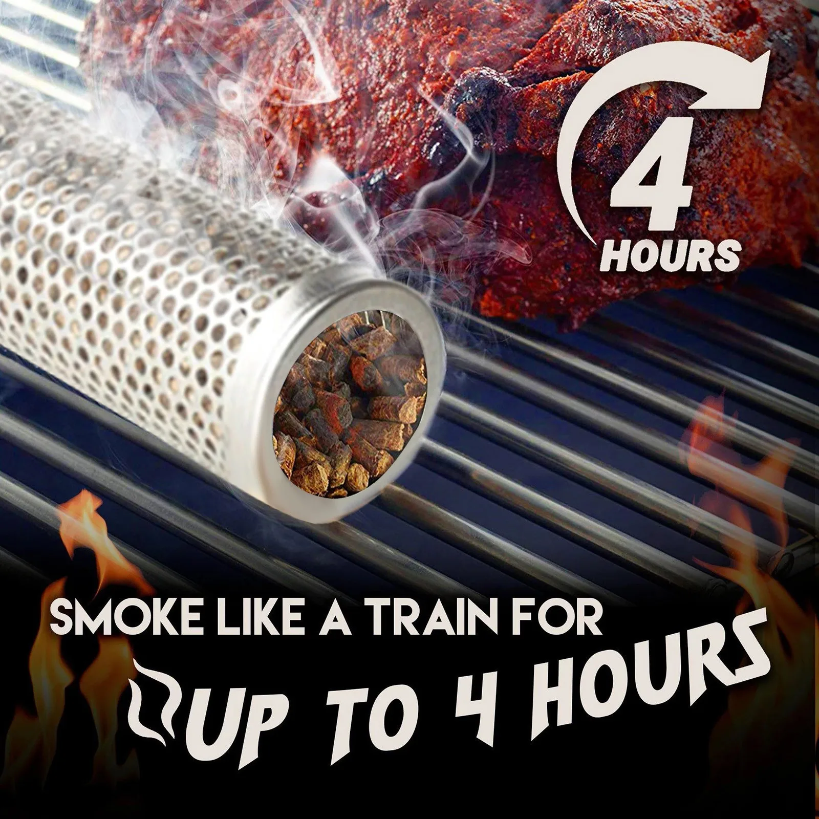 

Smoker Grill Tube Stainless Steel For Vegetables Cheese Nuts Dense Smoke All For Kitchen Accessories Gadgets Grill Tools