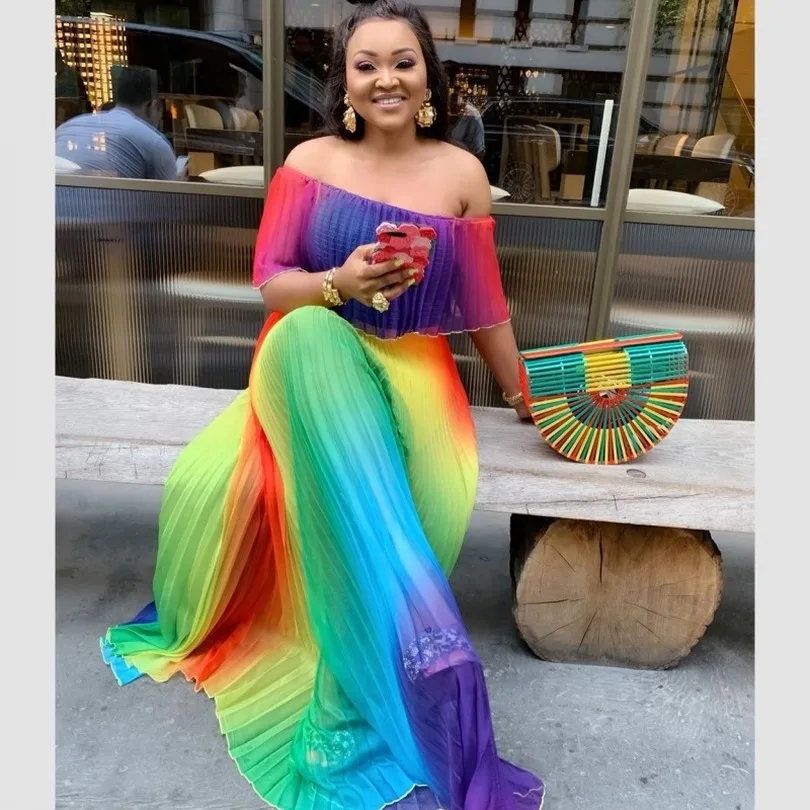 Комплект из обуви в африканском стиле платья для женщин летнее платье размера