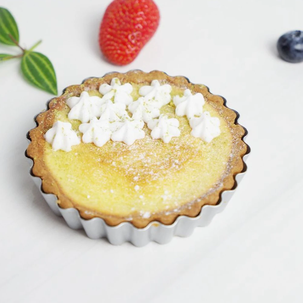 

Non-Stick Carbon Steel Round Shape Mini Tart Quiche Pan,Mini Tart Pans for Cupcake, Kitchen Cooking Baking
