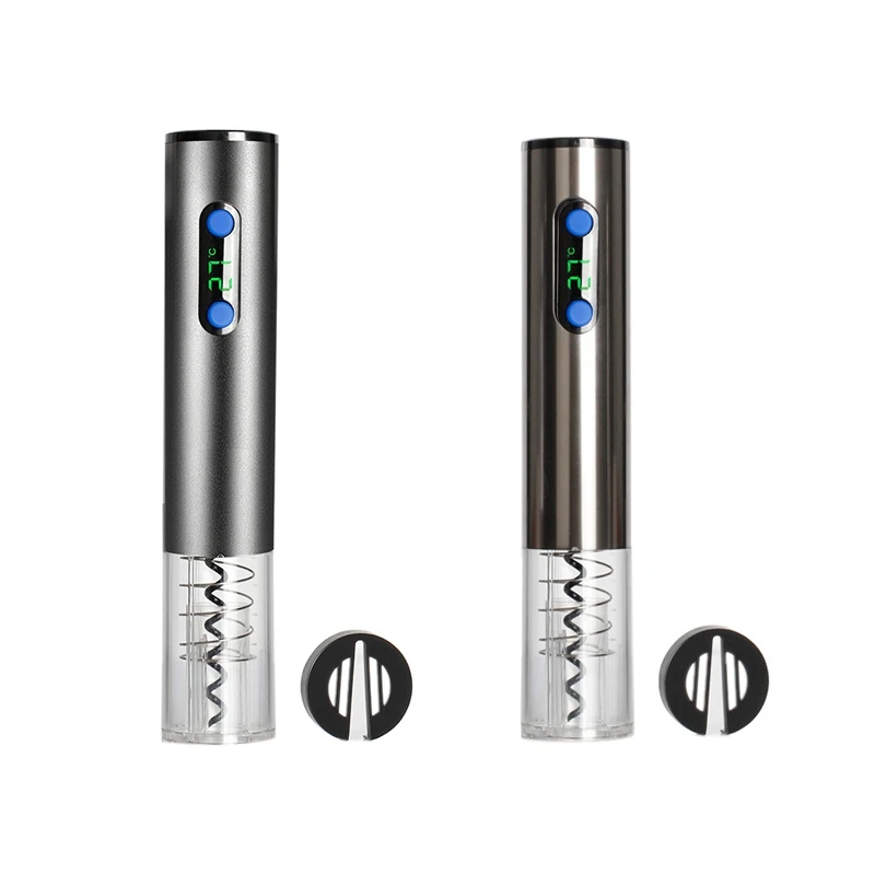 

USB Rechargeable Electric Wine Opener Automatic Bottle Opener Wine Opener With Digital Temperature Display
