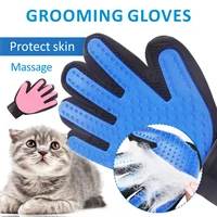 1pcs cat gloves pet products pvc needle fabric glove for dog grooming and cats remove float hair pet grooming glove