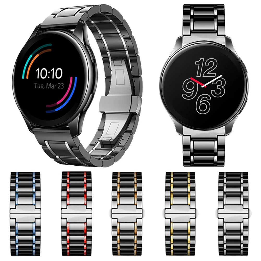 

Luxury Ceramic Strap For Oneplus Watch Band Bracelet One plus Smartwatch WristBand Watchband Accessories