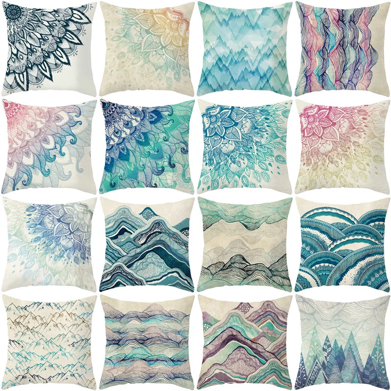 Хит продаж домашние вечерние наволочки из полиэстера с принтом мандалы в стиле