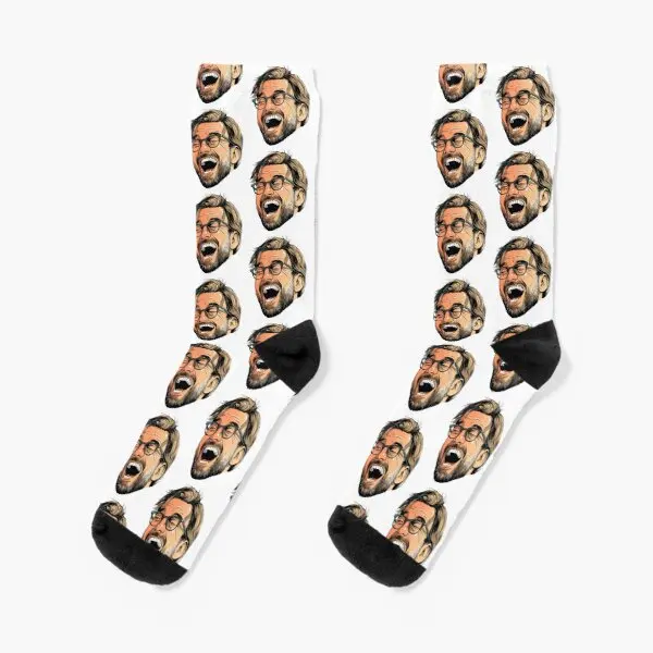 

Joyous Klopp Crew Socks Pattern Comfortable Black Breathable Short Funny Cartoon Cotton Best Autumn Cute Women Mens Unisex
