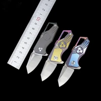 s35vn powder steel folding knife tc4 titanium alloy handle outdoor survival pocket knife mini keychain knife multi edc tools