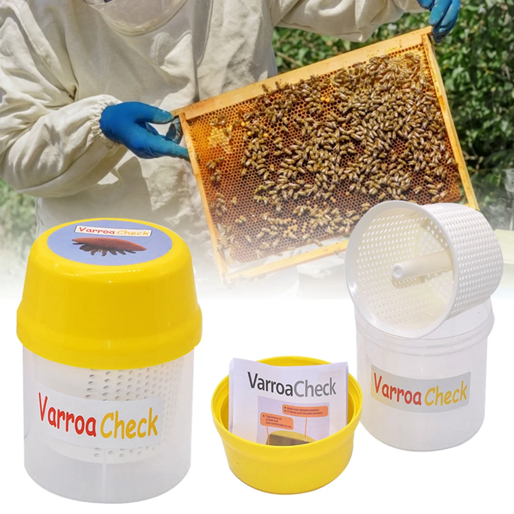 

Plastic Beekeeping Bottle Transparent Mite Shaker Anti-Leak Beekeeping Tools Beekeeping Mite Test Bottle Bee Farming Supplies
