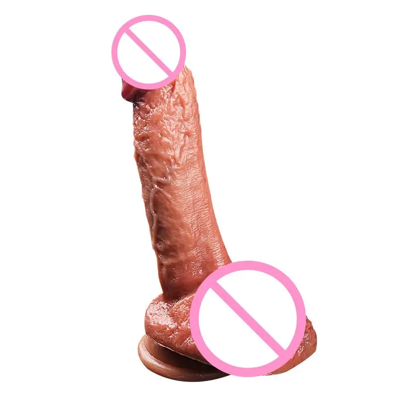 Реалистичный фаллоимитатор с присоской имитация пениса точка G анальная
