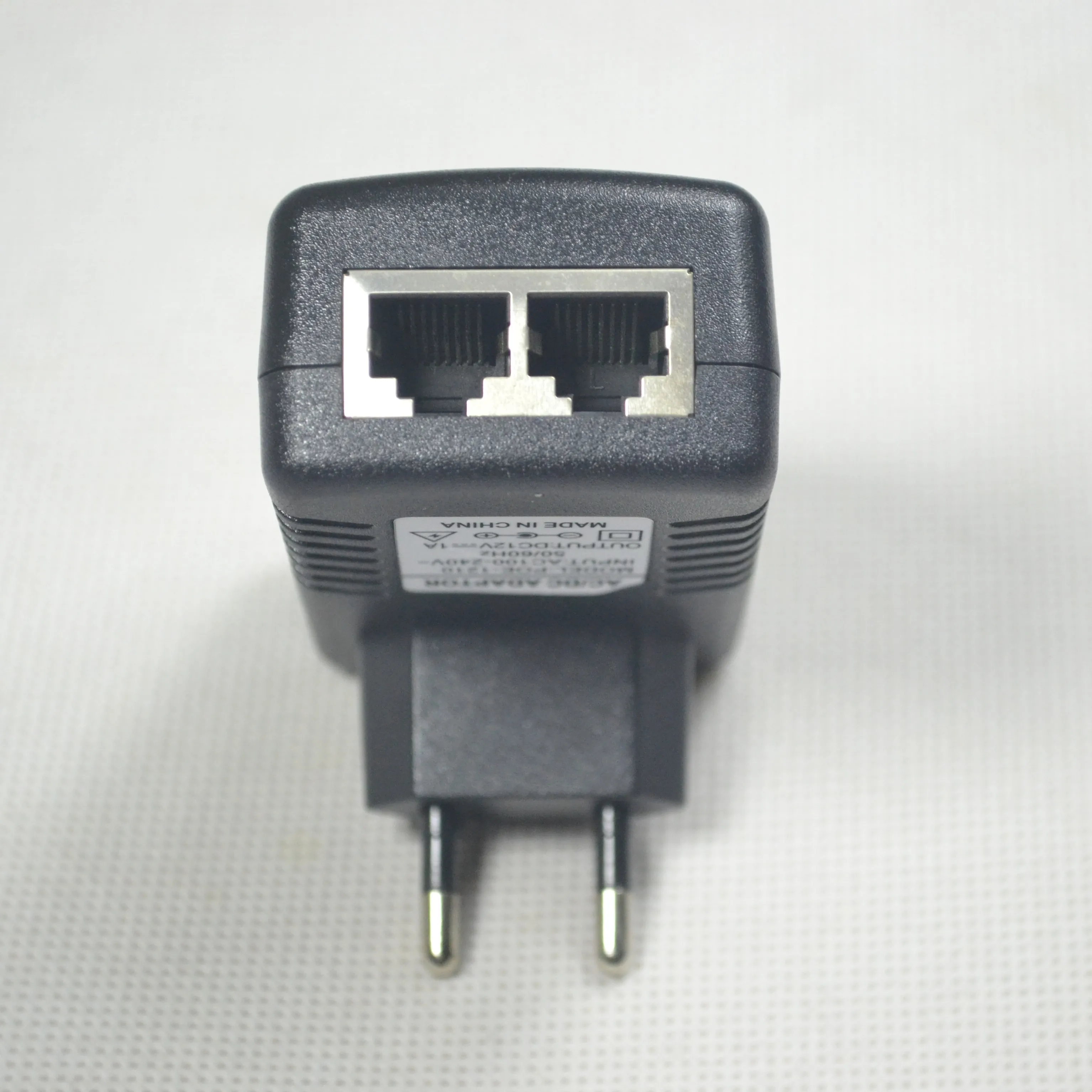 Источник питания от сети Ethernet 12V 1A POE адаптер Форсунка для IP системах