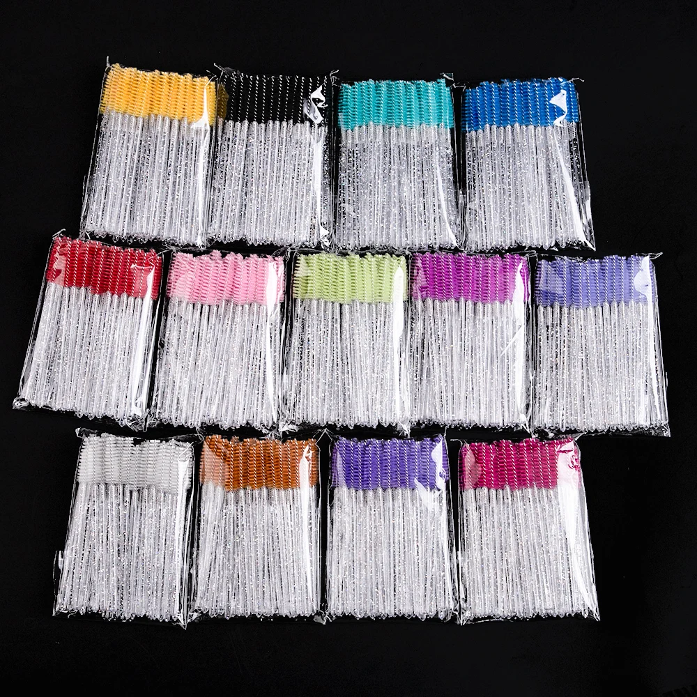 

Eyelash Extension Disposable Eyebrow brush Mascara Wand Applicator Spoolers Eye Lashes Cosmetic Brushes Set makeup tools