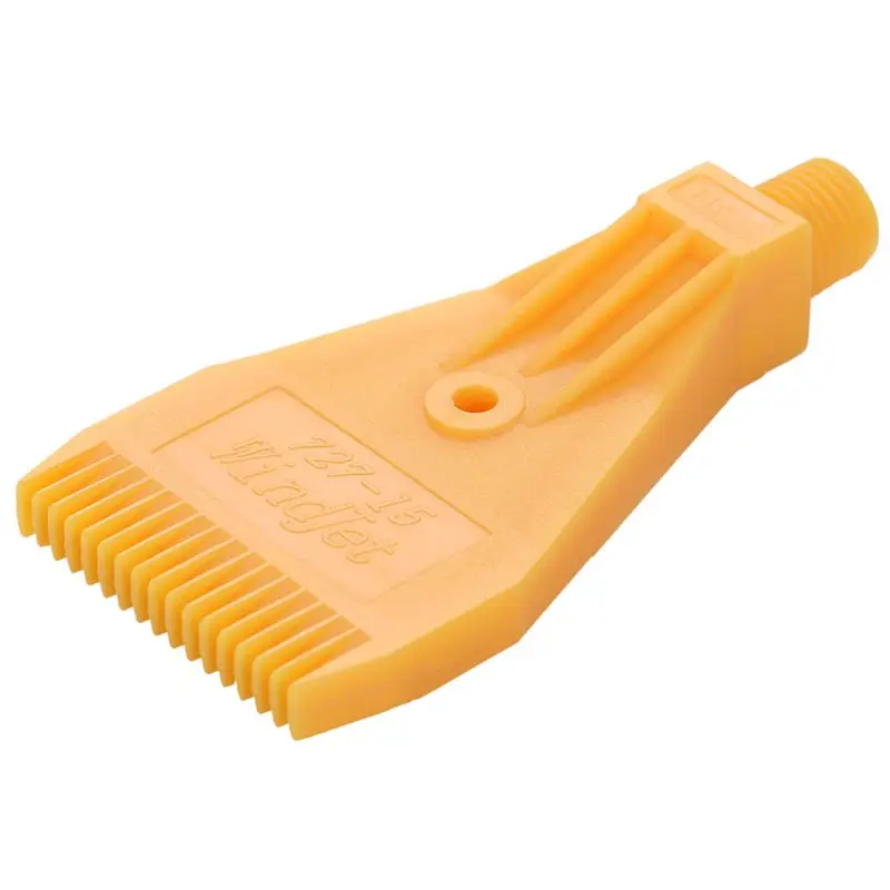 

1/4BSP Male Thread ABS Single Hole Air Blow Off Flat Jet Nozzle Yellow