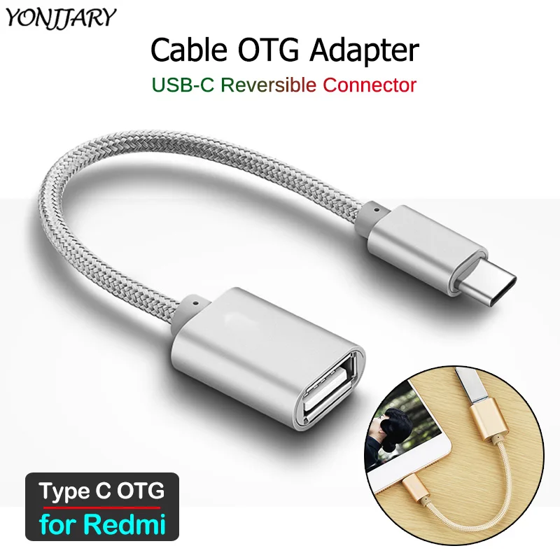 USB-C OTG Adapter Cable for Xiaomi Redmi Note 9S 9T 8T 7 8 9 10 Pro Max Type C USB Converter K30 K40 | Мобильные телефоны и