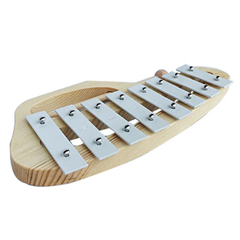 

Деревянный игрушечный ксилофон glockenмся с маллетами, 8 оттенков, алюминиевый лист, музыкальный инструмент, обучающая игрушка
