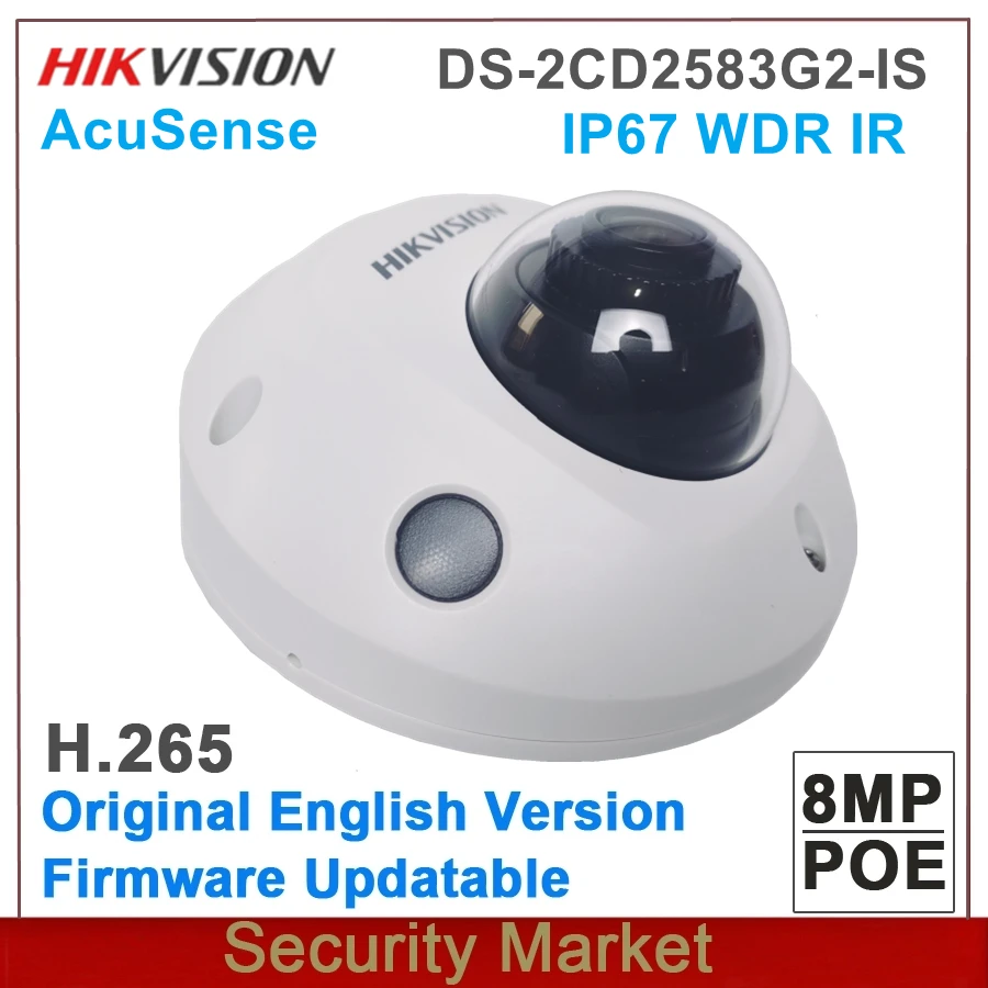 Оригинальный Hikvision DS-2CD2583G2-IS 2 8 мм аудио и сигнализация WDR IP67 8MP AcuSense фиксированная