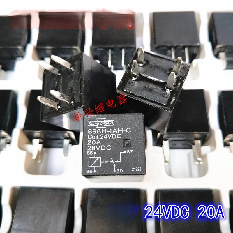

1PCS New 898H-1AH-C 4PIN 24VDC high-power automotive relay 20A 28V