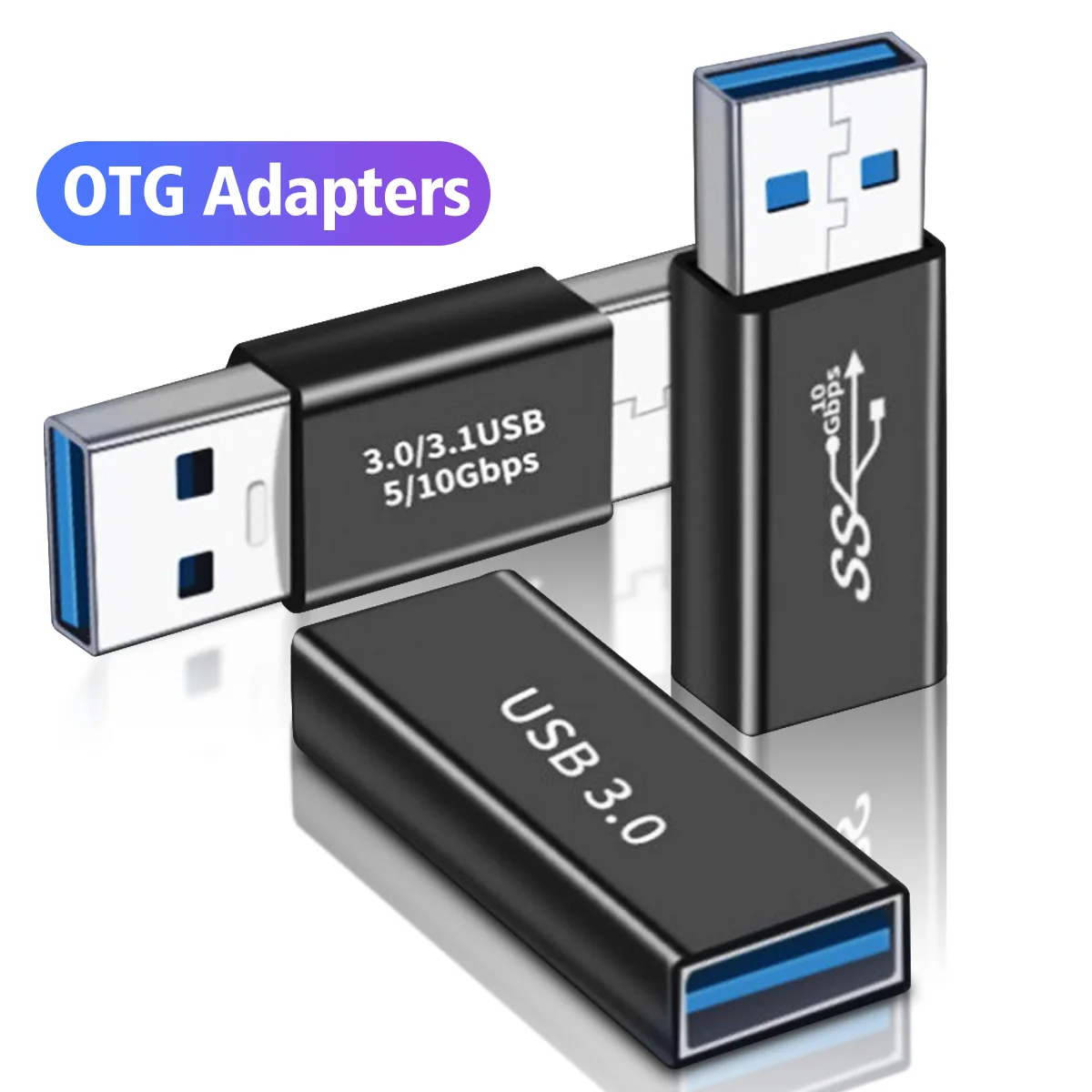 

ANKNDO Usb 3.0 Adapter 5Gbps High Speed Female To Male Converter 2 In 1 Otg Plug Power Connector for Laptop PC Car Usb Adapter