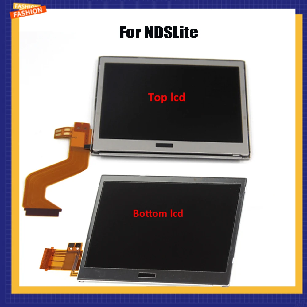 2019 Replacement Upper & Lower/Bottom TFT LCD Screen/Display Module for Nintendo DS Lite/NDSLite/NS