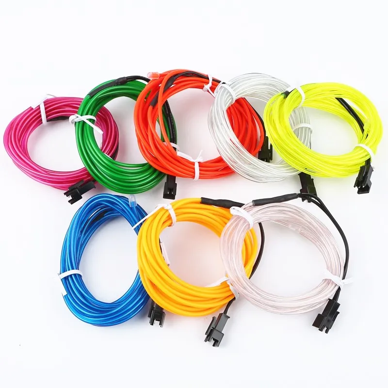 1 м/2 м/3 м/4 м/5 м гибкий светодиодный неоновый свет EL провод веревка лента кабель