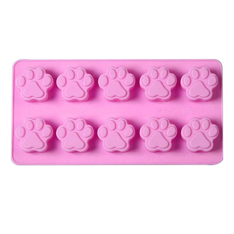 

Cat Paw Print Shape Silicone Mold Wax Melt Mould Sugar Craft Decoration Suitable for Microwave Oven Refrigerator