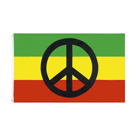 Флаг для украшения Yehoy 90*150 см, зеленый, желтый, красный и черный