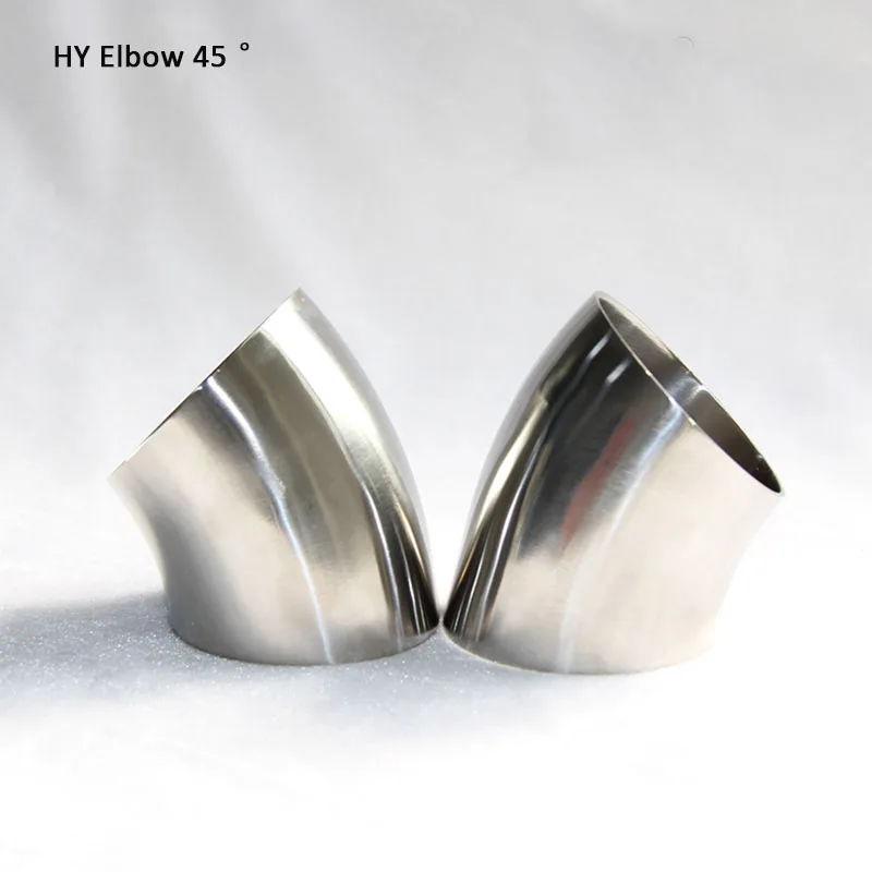 Санитарный Соединительный Колено 45 градусов из нержавеющей стали 304 фитинг для