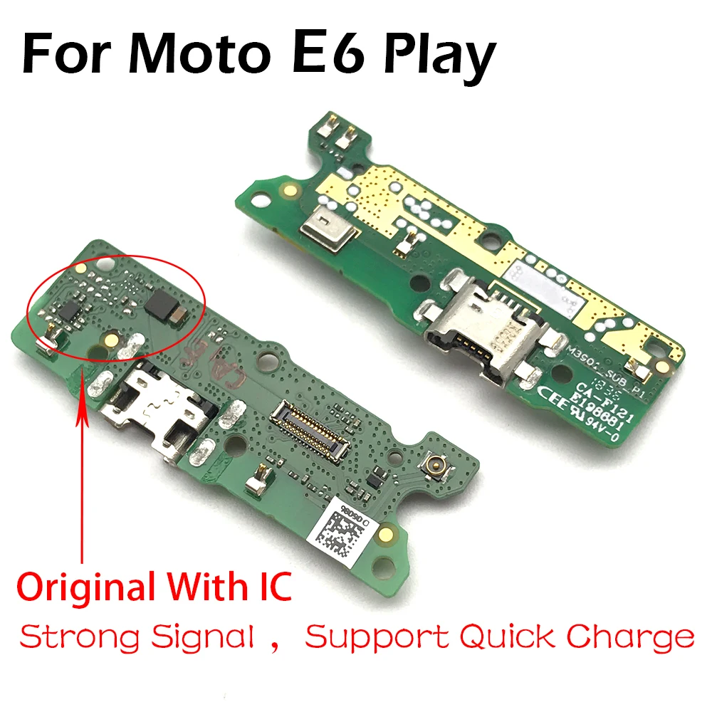 

Оригинальный док-разъем для Motorola Moto G30 One Fusion E6 Play E6S, Micro USB порт для зарядки, гибкий кабель, плата с микрофоном