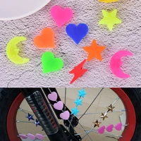 hot sale 36pcs bicycle bike wheel plastic spoke bead children kids clip colored decoration bicycle accessories