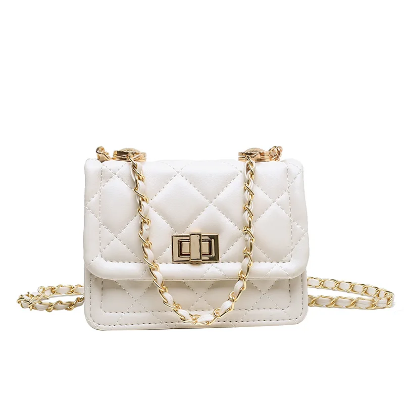 

Design Chain Envelope Crossbody Shoulder Bag Purses Female Leather Lattice Chain Handbag Fashion Exquisite Shopping Bag