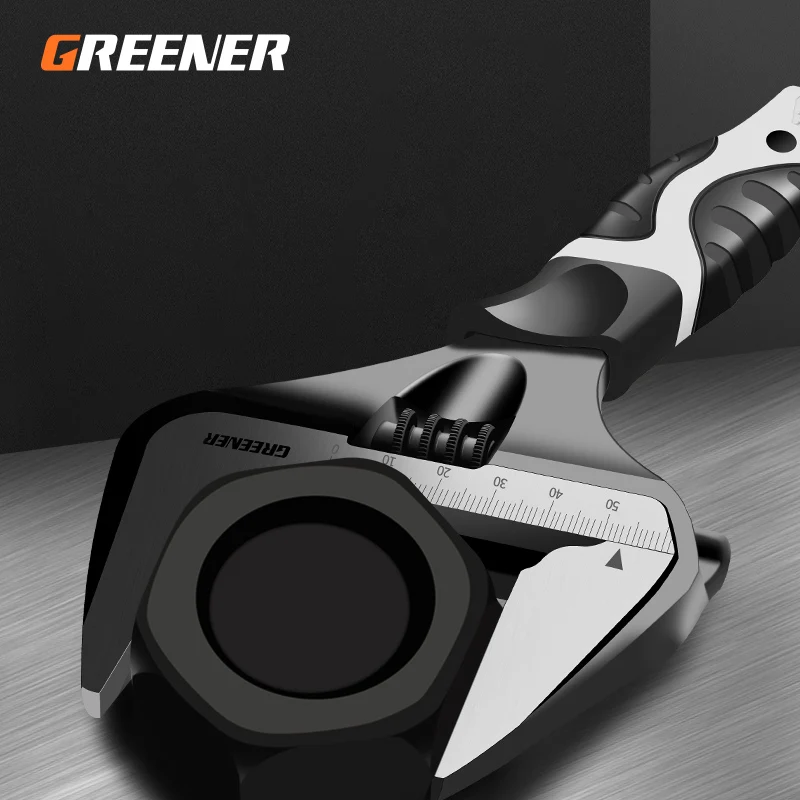Greener Adjustable Wrench Universal Spanner Steel Household Enlarge Open Bathroom Wrench Key Nut Wrench Plumbing Repair Tool 1 pcs steel 6inch 8 inch monkey wrench open end wrench tool shifting spanner