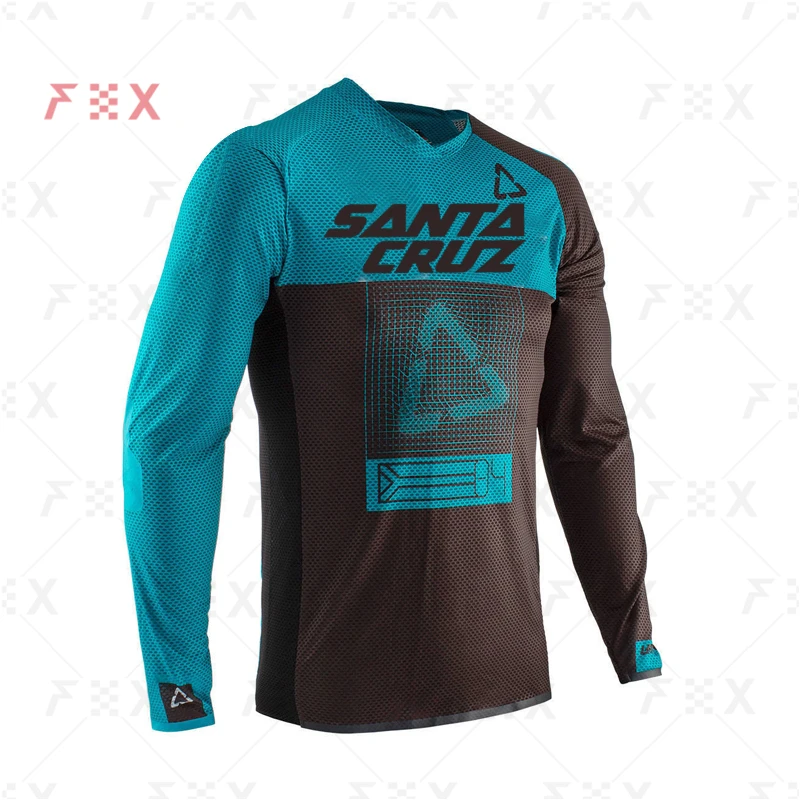 Горный велосипед Санта Круз Джерси мужские Горные рубашки для езды по бездорожью