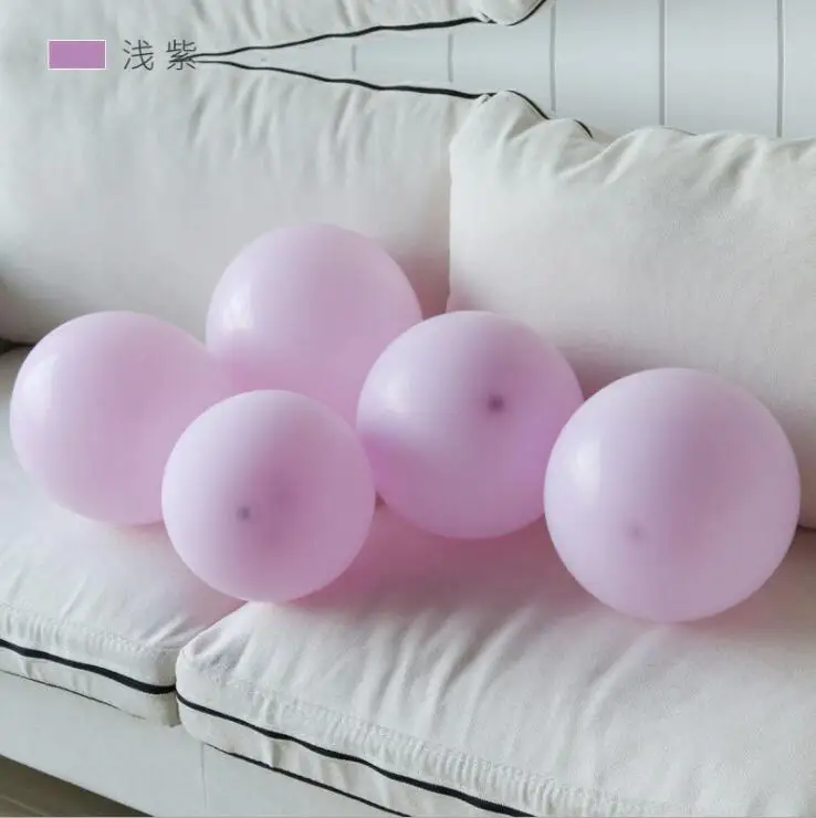 purple 50 шт 100 шт 10 inch Макарон цветной латекс свадебные шары для День рождения День Святого Валентина декоративный шар - Цвет: purple