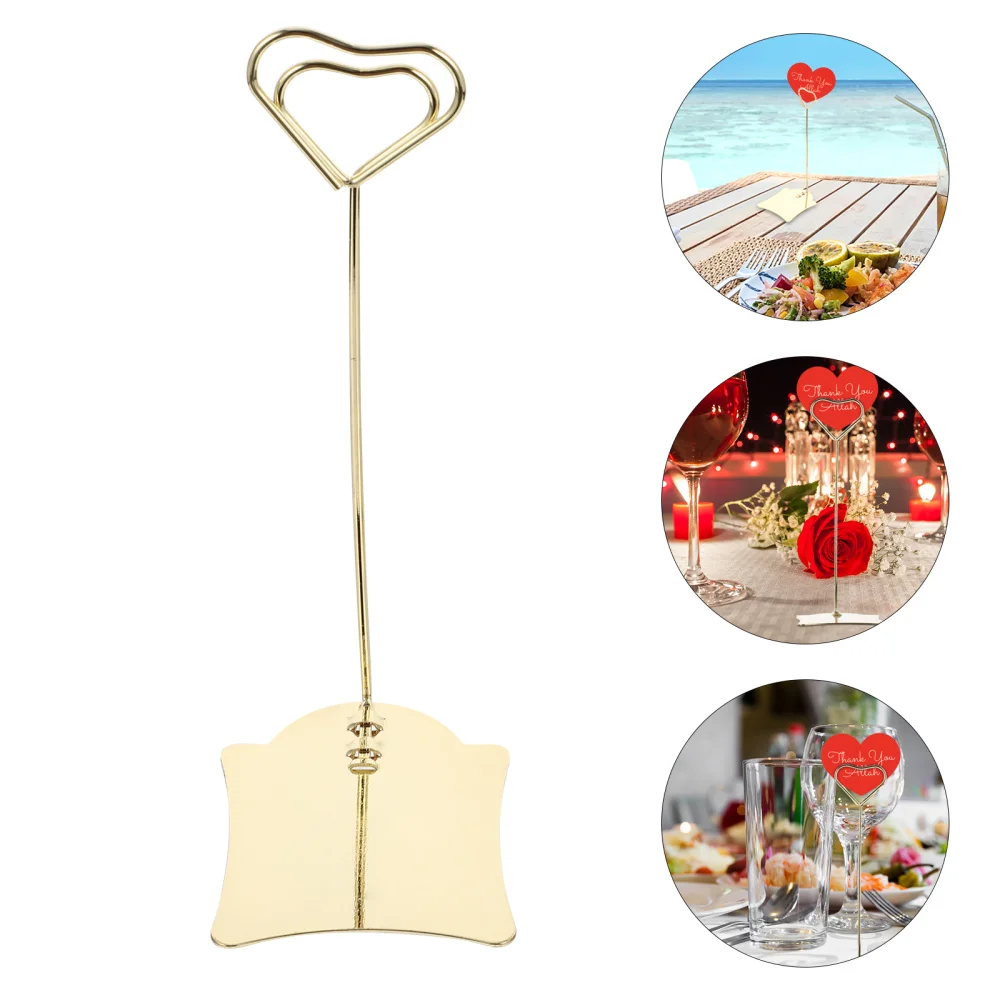 

2pcs Stainless Steel Menu Stand Stable Table Number Stand for Hotel Restaurant