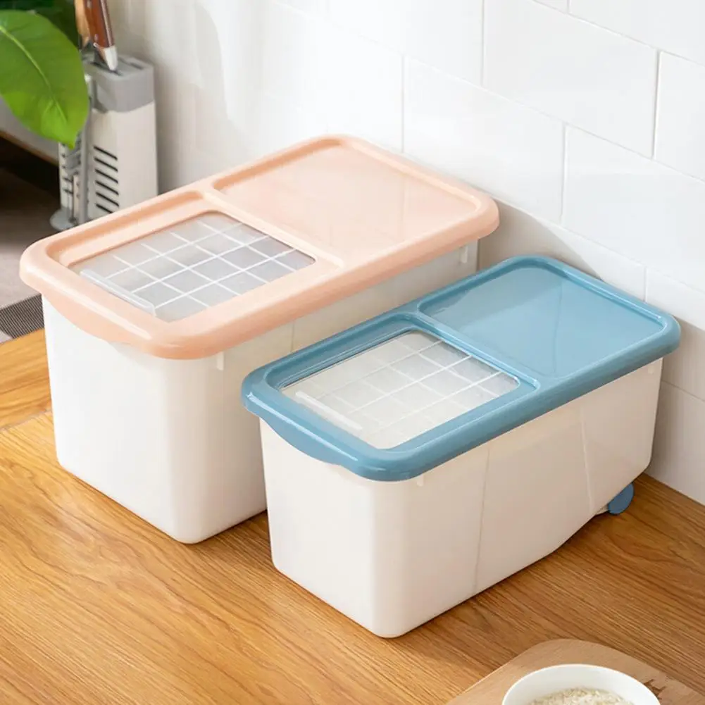 10kg Rice Storage Box Grain Cereal Dispenser Home Organizer Bucket | Дом и сад