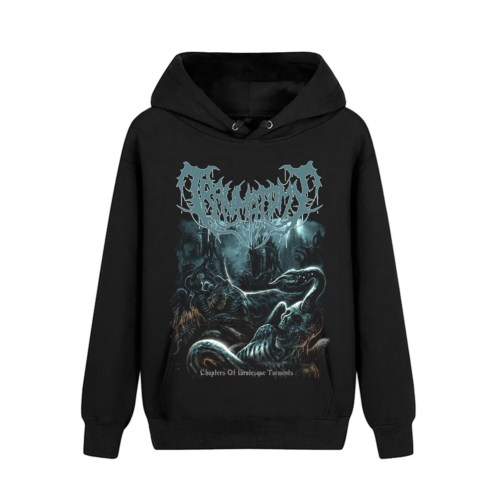6 designs Bigfoot Traumatomy Rock Hoodies jacket Black Sweatshirt fleece pollover hoodie sudadera Brutal Death Metal Outerwear