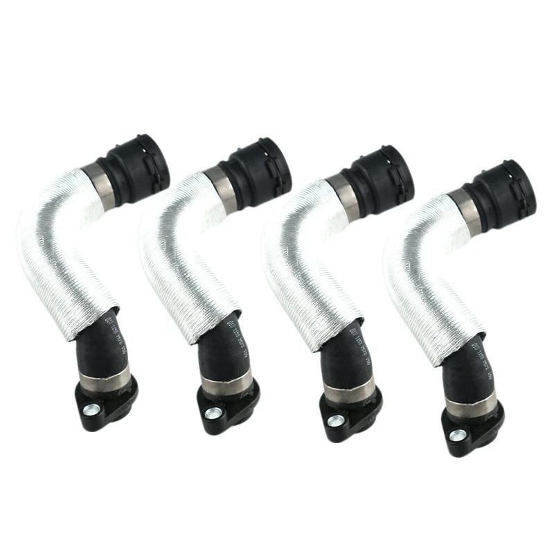 

4X 11537572159 Radiator Coolant Hose Water Pipe for BMW X1 Z4 E88 E87 E82