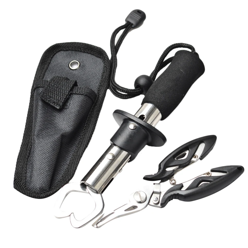 

2pcs Fishing Grip Nipper Snip Stainless Steel Handle Fish Lip Gripper Cutter Fishing Lure Pincer Scissor Fishing Portable Tool