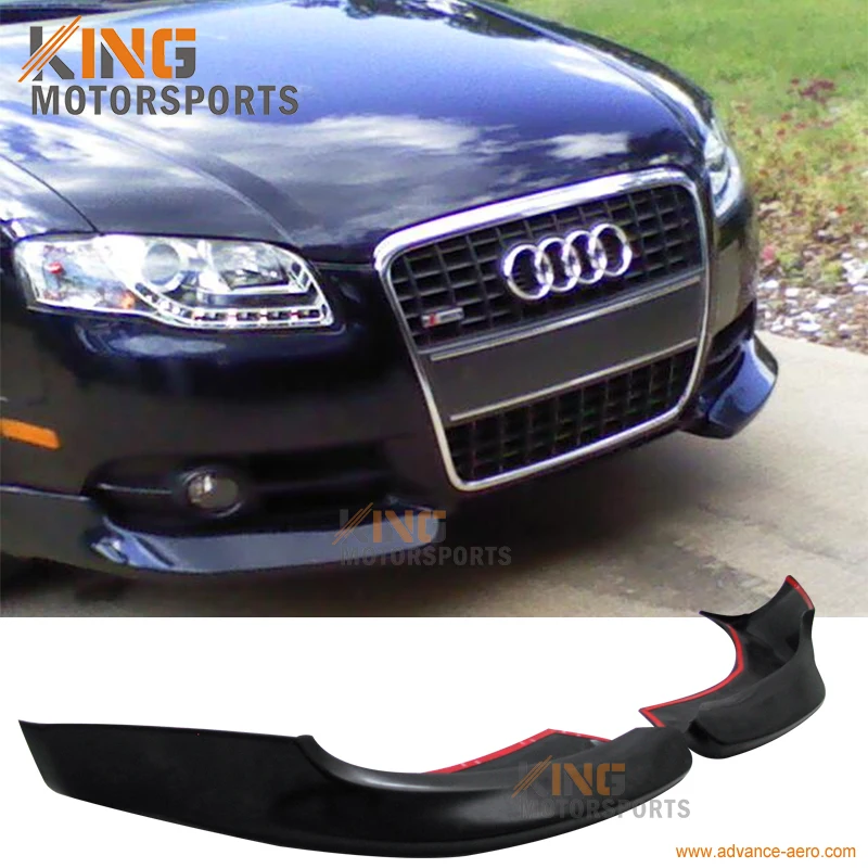 Подходит для 2005 2006 2007 2008 Audi A4 B7 Уретановый евро передний бампер спойлер сплиттеры