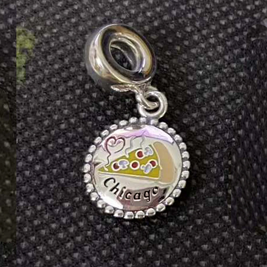 Новинка 2020 Стерлинговое Серебро 925 пробы модная талориаа страсбг ПА Чикаго пицца