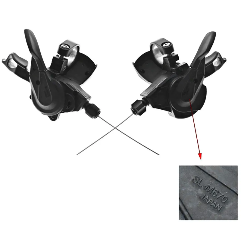 SHIMANO SLX SL-M670 относится к циферблату 10 S/20 S/30 speed finger Горный Велосипед сплит-циферблат SLX относится к совершенно новым оригинальным