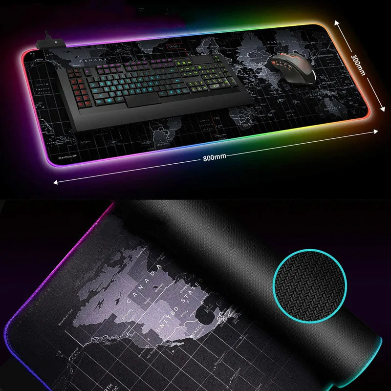 3080cm rgb mouse pad gaming computer mousepad rgb backlit large mousepad for desk keyboard led mice mat free global shipping