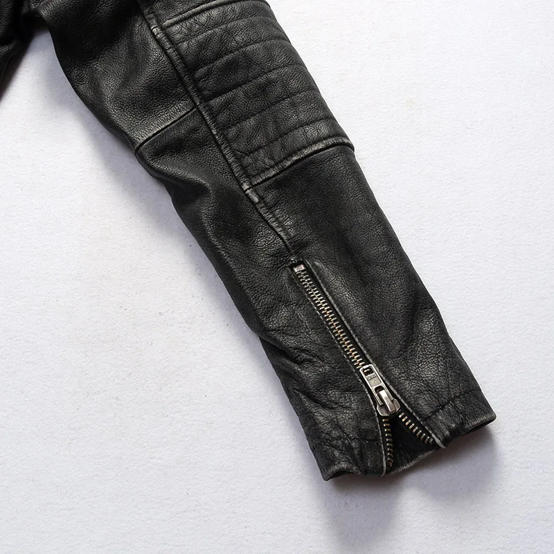 

Read Offer ! HA-20 Super Description! Asian size genuine cow skin leather jacket mens cowhide casual vintage leather jacket