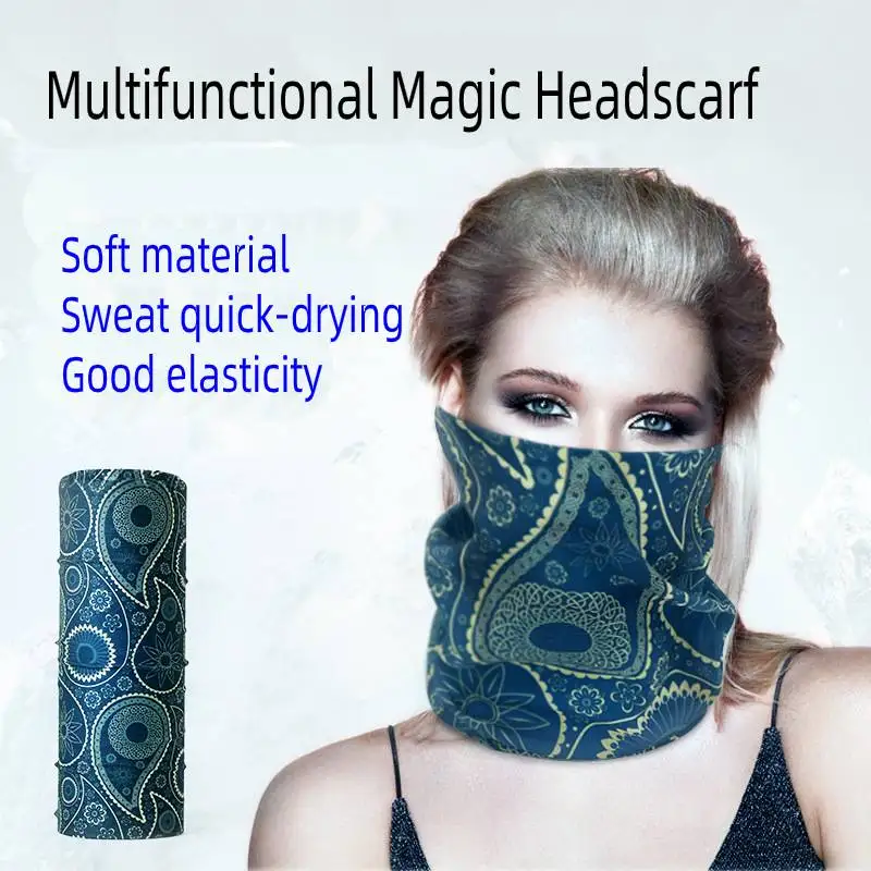 

CANZE Sunscreen Magic Headscarf Collar Outdoor Sports Bike Riding Bib Print Mask