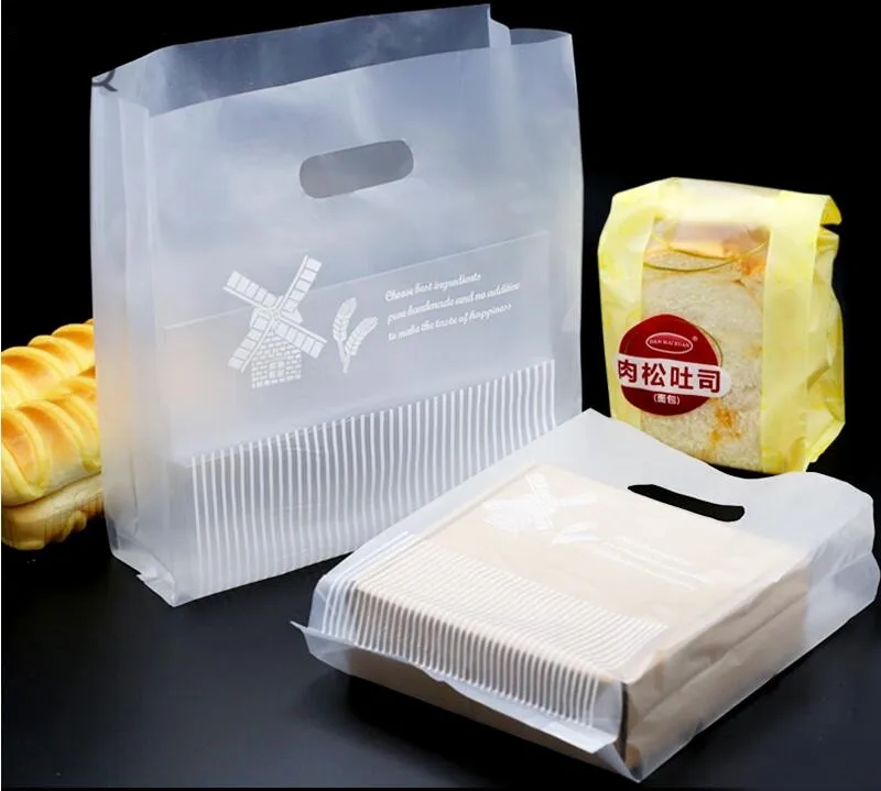 

100pcs plastic Gift Bags With Handles Multi-function High-end plastic Bags packaging Gift Box Shops Party Gifts shopping bags