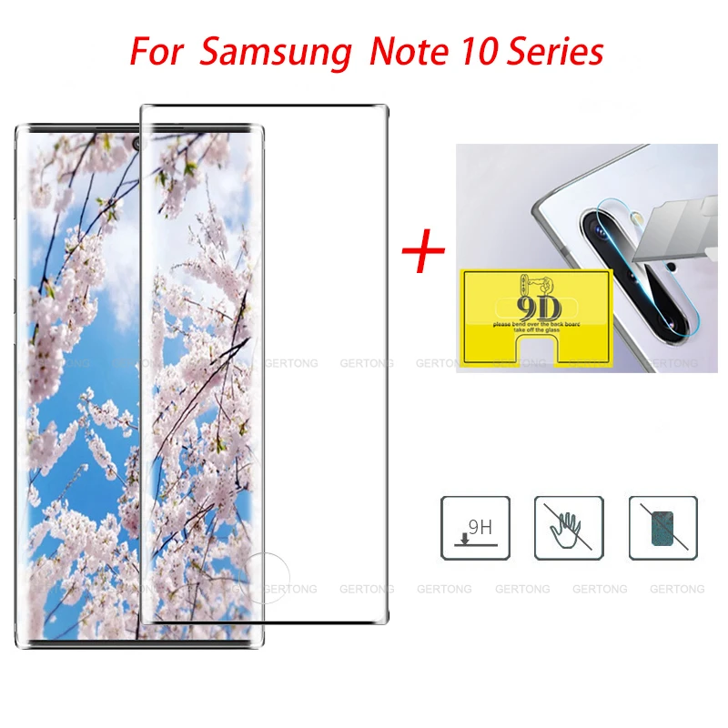 2 в 1 Note10 + закаленное Стекло для samsung Galaxy Note 10 плюс Камера Экран протектор