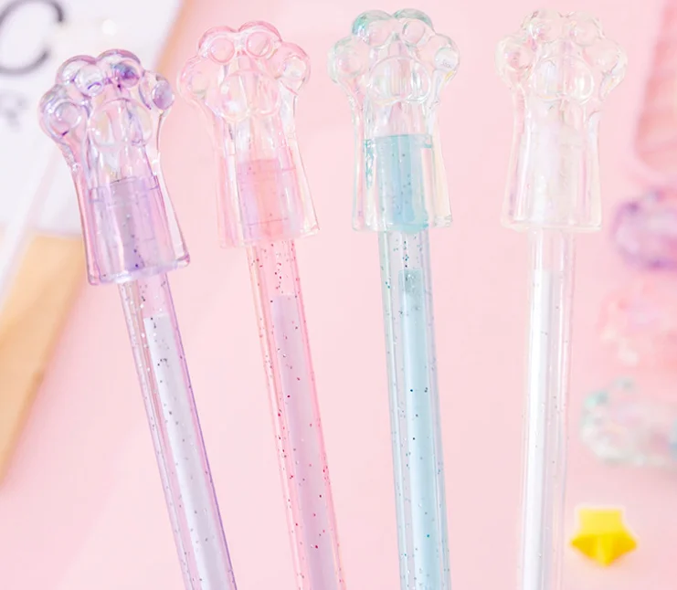 

1PC Crystal Cat Gel Pen Kawaii Gel Pen Home School Office Student Award Stationery Necessities of Supplies(ss-1029)