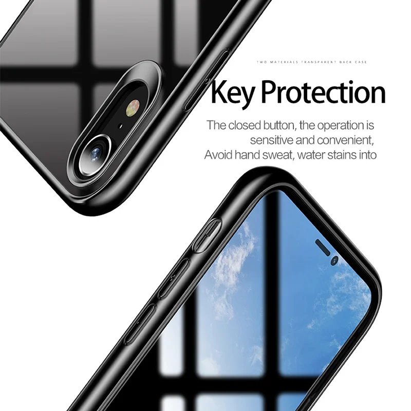 USAMS чехол для iPhone XR X Роскошный Жесткий задний пластиковый XS Max ультра тонкий